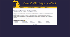 Desktop Screenshot of greatmichigancities.com